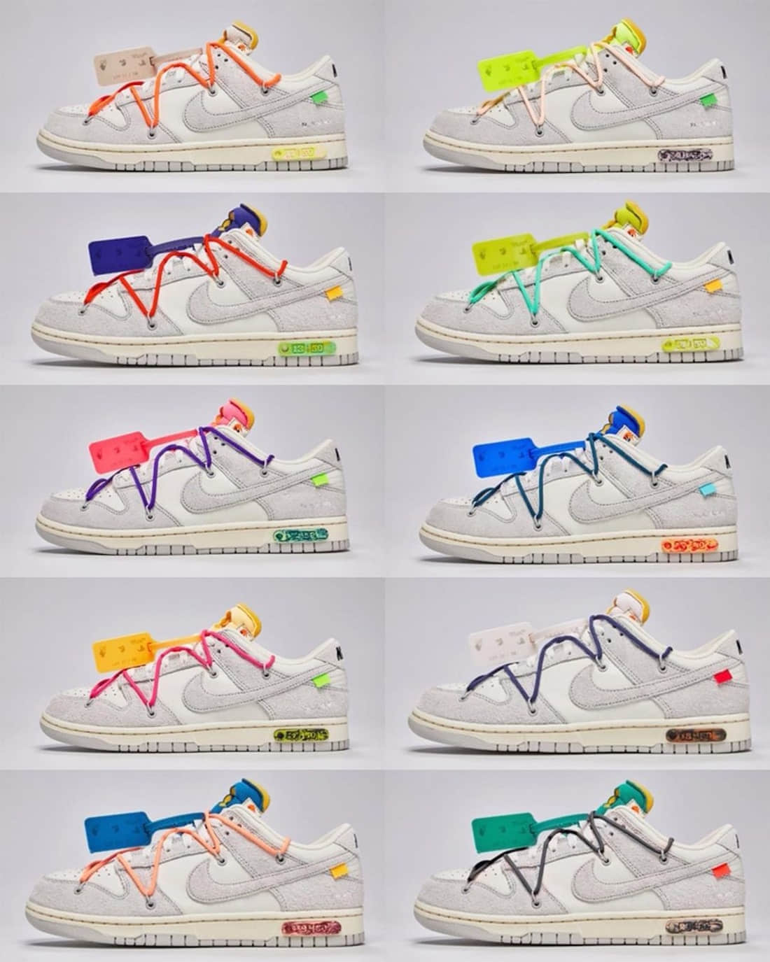 OW x Nike Dunk Low “The 50”系列发售详情!开盲盒有点刺激!