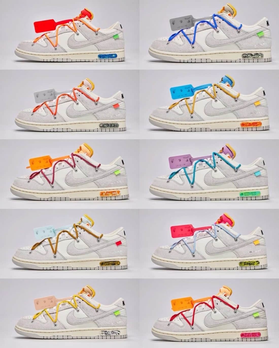 OW x Nike Dunk Low “The 50”系列发售详情!开盲盒有点刺激!