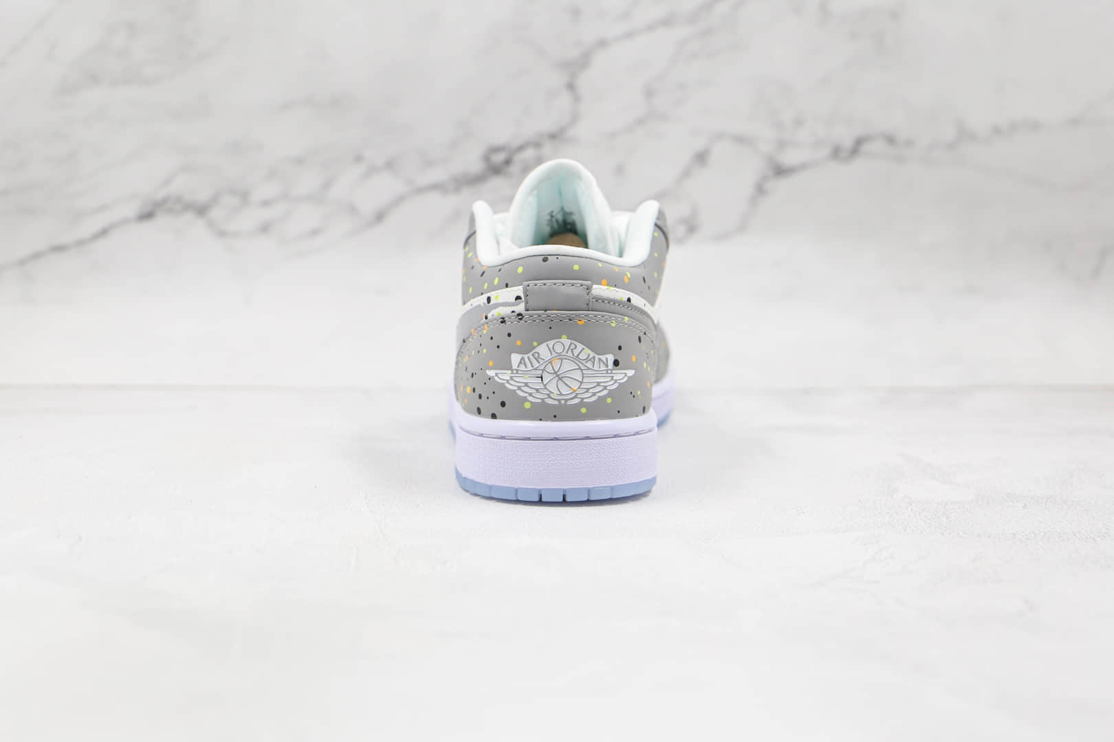 乔丹Air Jordan 1 Low纯原版本乔1篮球鞋低帮AJ1喷墨白灰原鞋开模 货号：DC0774-001