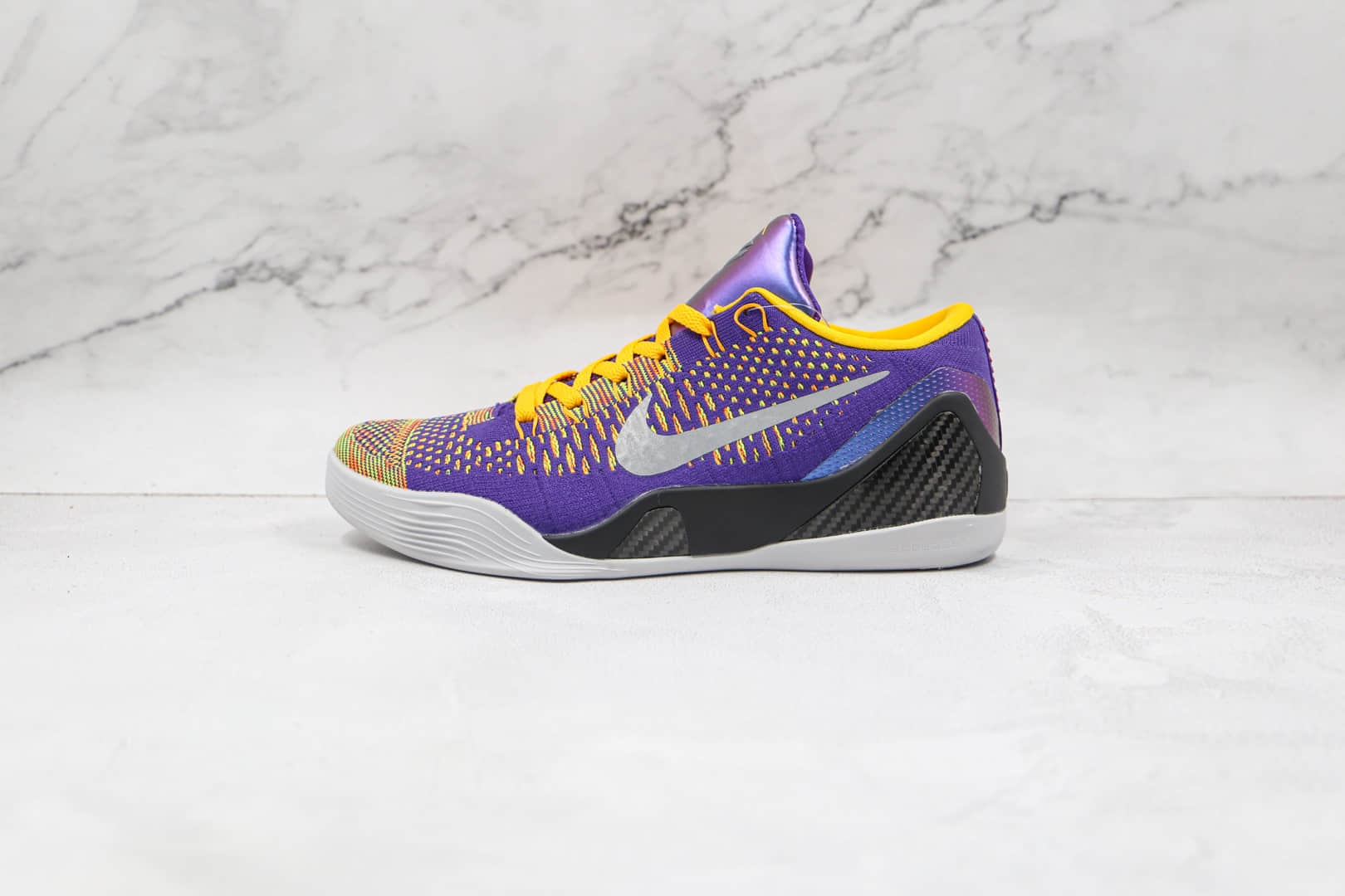 耐克Nike Zoom Kobe IX纯原版本科比9代紫金色黑曼巴篮球鞋支持实战 货号:630487-500