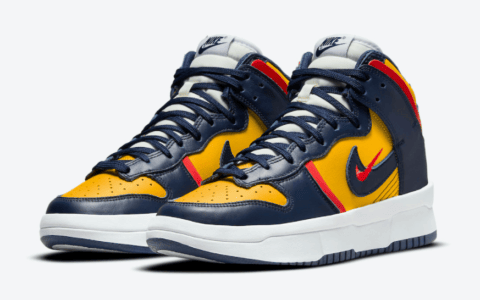 Dunk升级！加厚大底！全新Nike Dunk High Rebel密歇根配色即将登场！ 货号：DH3718-701