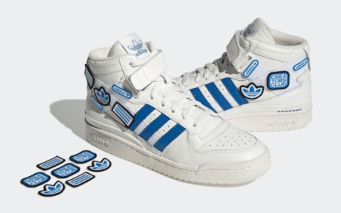 魔术贴贴布！复古篮球鞋adidas Forum新设计来袭！ 货号：GX1021