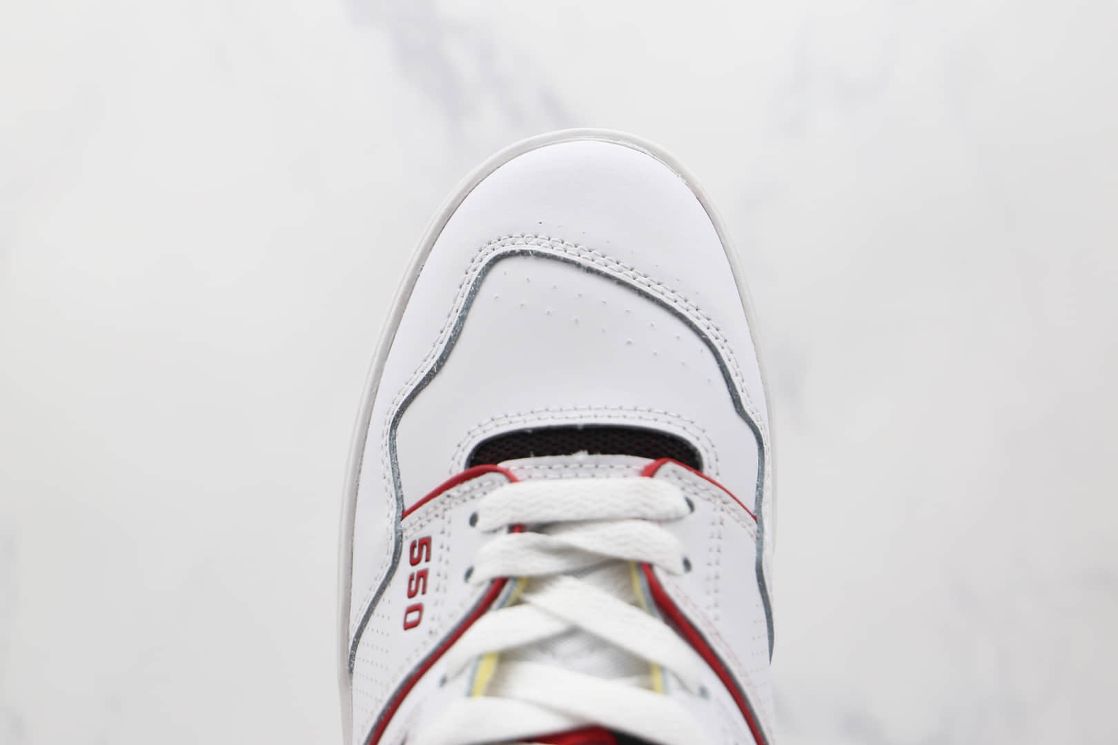 新百伦new balance 550纯原版本白红色复古慢跑鞋原楦头纸板打造 货号:BB550SE1