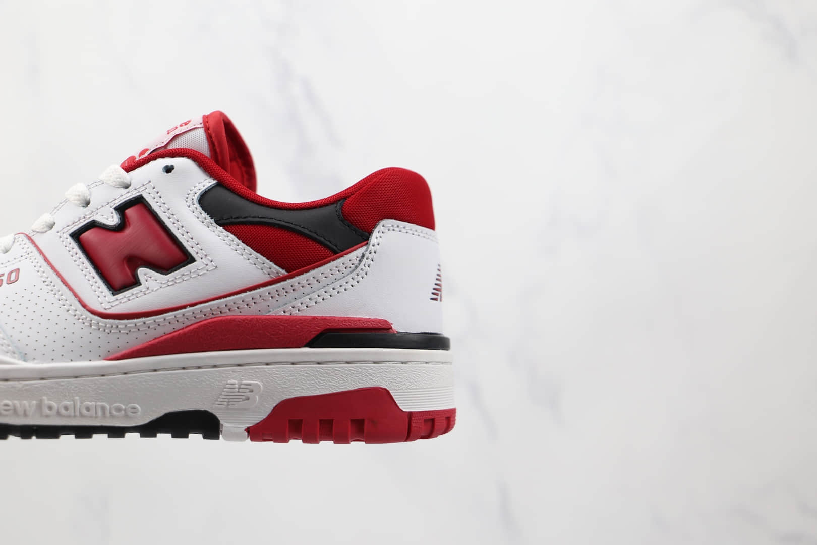 新百伦new balance 550纯原版本白红色复古慢跑鞋原楦头纸板打造 货号:BB550SE1