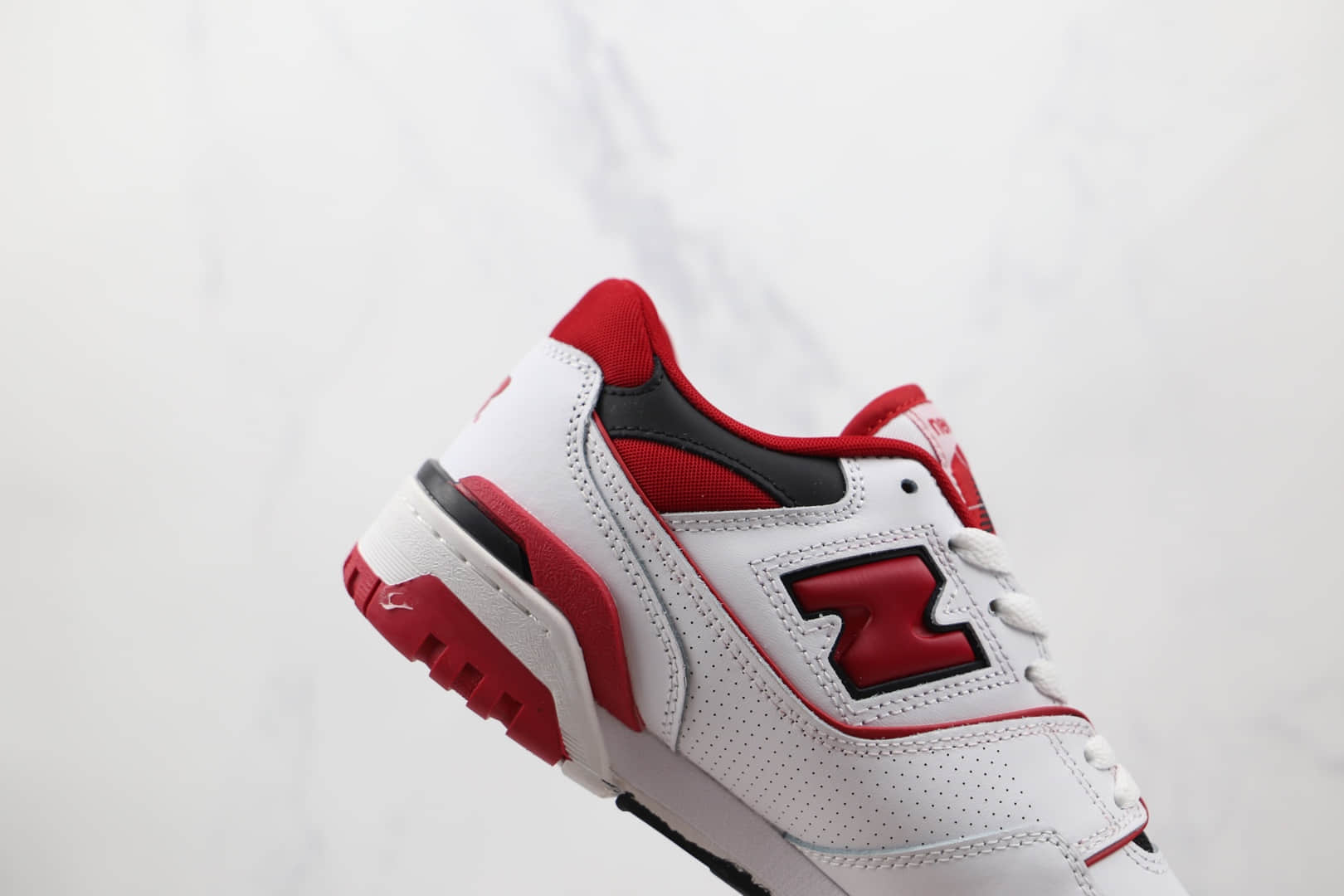 新百伦new balance 550纯原版本白红色复古慢跑鞋原楦头纸板打造 货号:BB550SE1