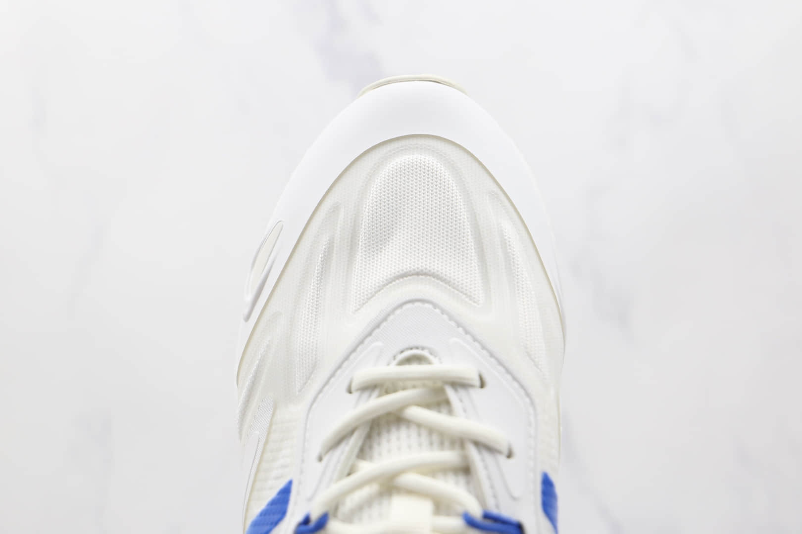 阿迪达斯Adidas Originals ZX 2K Boost 2.0纯原版本三叶草白蓝色ZX 2K爆米花跑鞋原档案数据开发 货号:GX1007