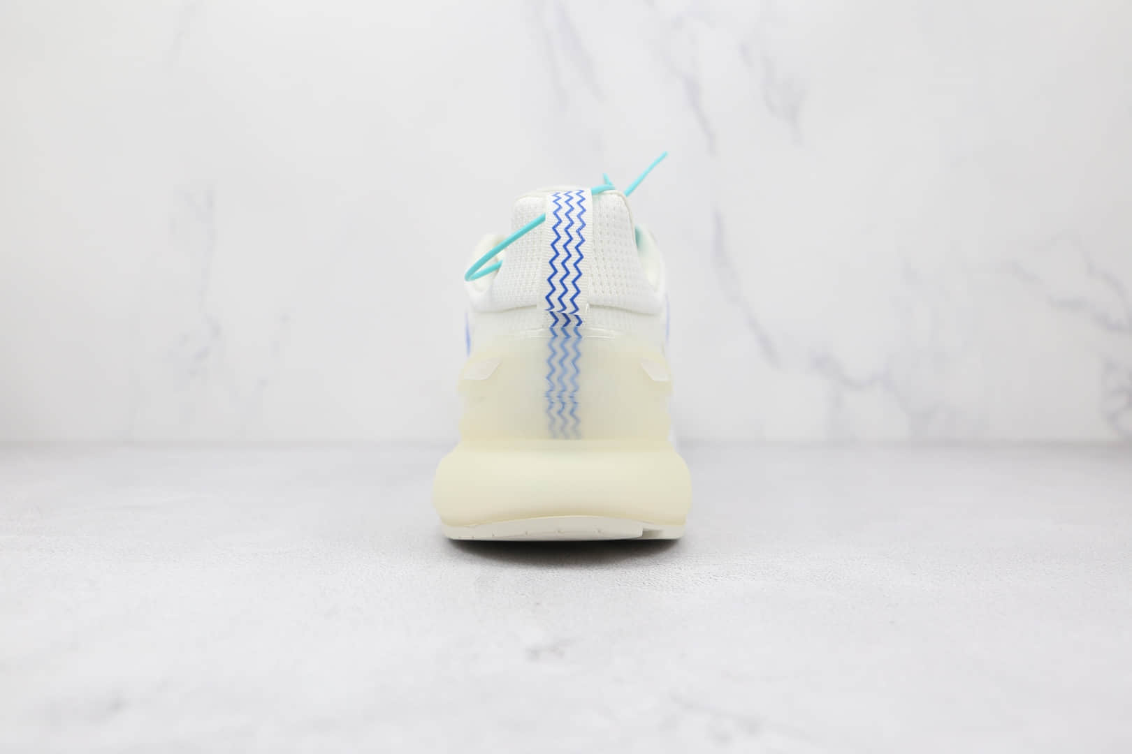 阿迪达斯Adidas Originals ZX 2K Boost 2.0纯原版本三叶草白蓝色ZX 2K爆米花跑鞋原档案数据开发 货号:GX1007