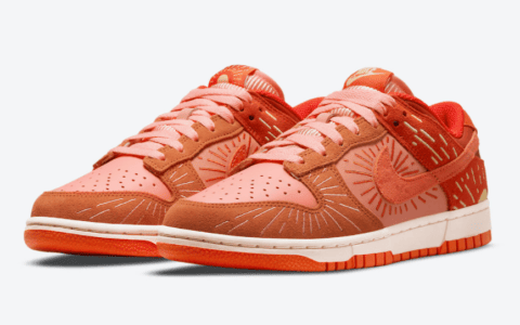落日刺绣点缀！全新Nike Dunk“冬至”首度曝光！ 货号：DO6723-800