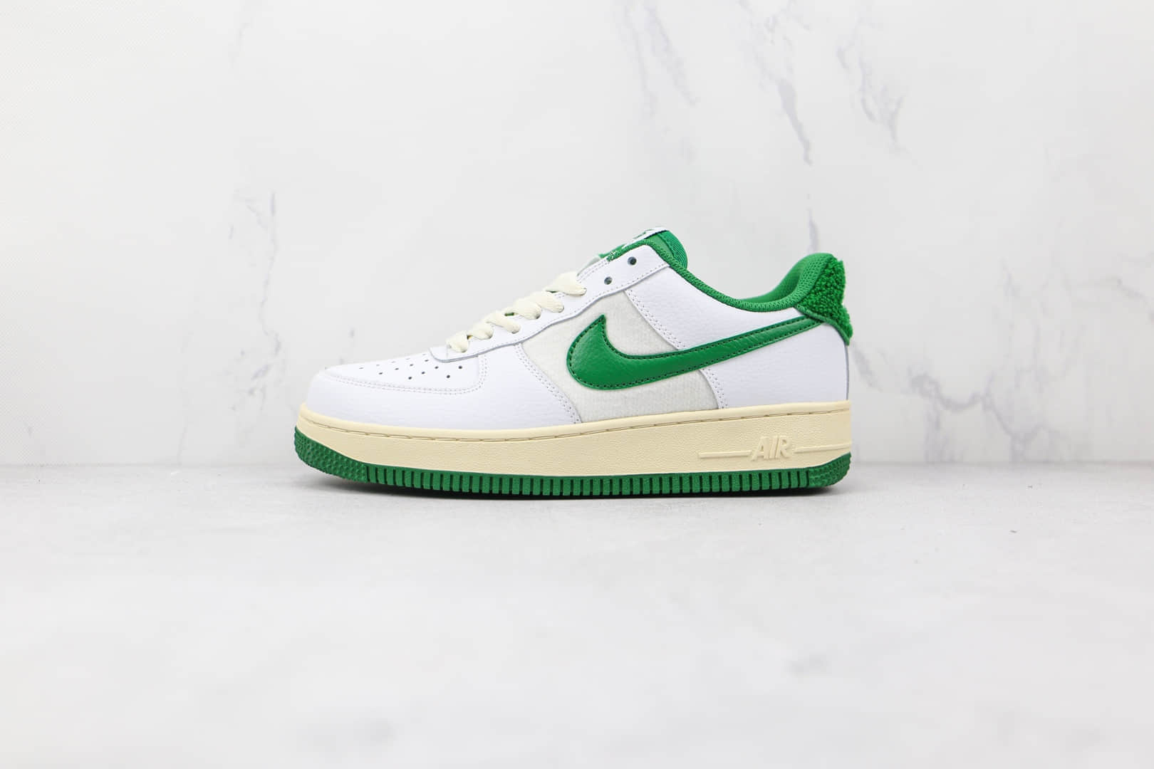 耐克Nike Air Force 1纯原版本低帮空军一号白绿色板鞋内置气垫 货号:DO5220-131