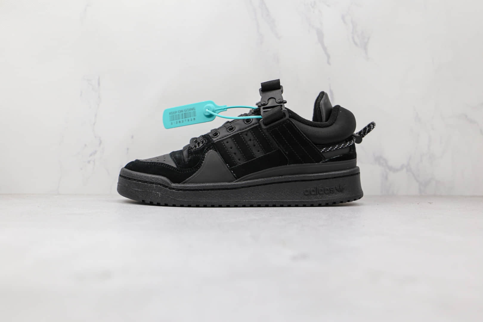 阿迪达斯adidas Forum Low x Bad Bunny联名款纯原版本黑色黑兔板鞋原档案数据开发 货号:GW0266