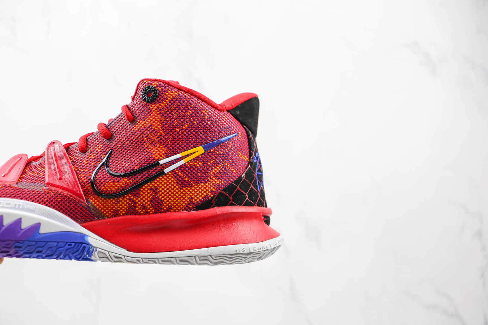 耐克Nike Kyrie 7 Ep纯原版本欧文7代红色英雄主题篮球鞋内置气垫支持实战 货号:DC0589-600