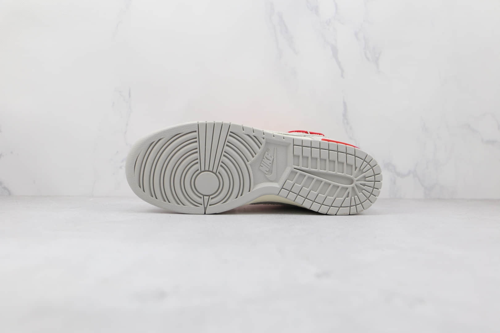 耐克Nike Dunk Low'50' x Off White联名款纯原版本低帮麂皮灰白红色红标板鞋原鞋开模一比一打造 货号:DJ0950-103