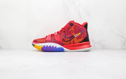 耐克Nike Kyrie 7 Ep纯原版本欧文7代红色英雄主题篮球鞋内置气垫支持实战 货号：DC0589-600
