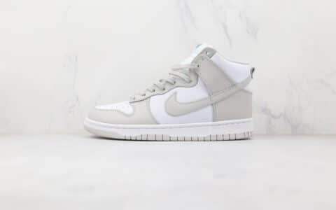 耐克Nike Dunk High Vast Grey纯原版本高帮DUNK灰白色板鞋原档案数据开发 货号：DD1399-100
