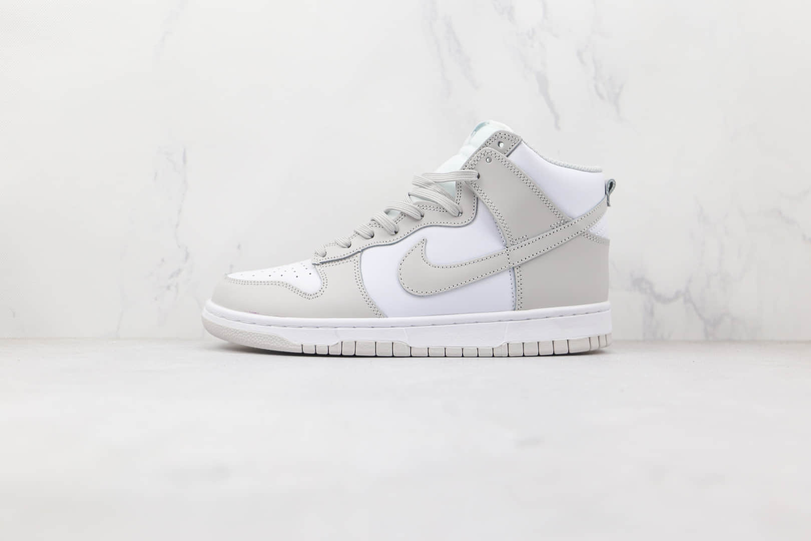 耐克Nike Dunk High Vast Grey纯原版本高帮DUNK灰白色板鞋原档案数据开发 货号:DD1399-100