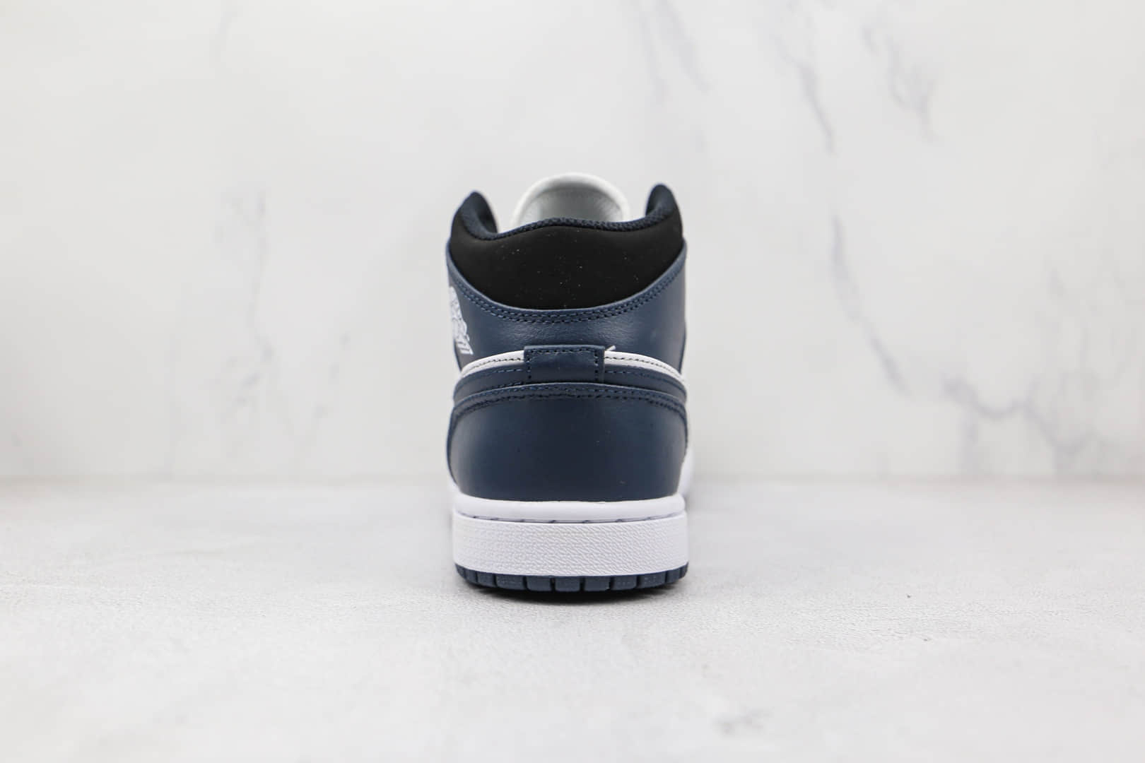 乔丹Air Jordan 1 Mid Dark Teal纯原版本中帮AJ1黑曜石白蓝色板鞋原鞋开模一比一打造 货号:554724-411