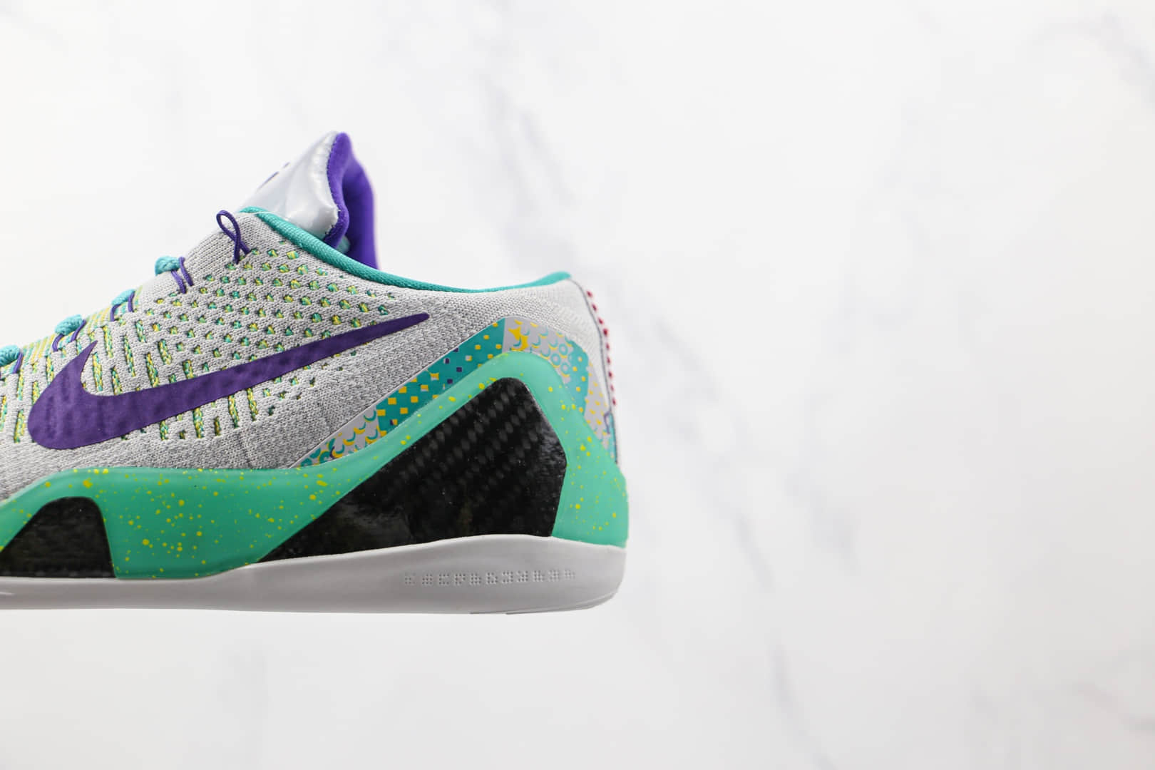 耐克Nike Zoom Kobe IX纯原版本科比9代灰绿紫色篮球鞋支持实战 货号:630487-005