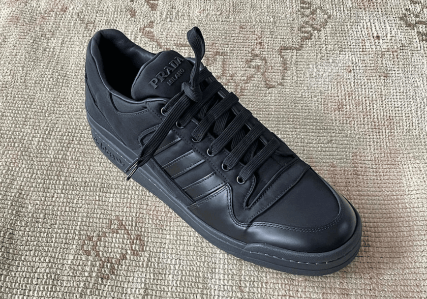 Prada x adidas Forum黑色版本实物曝光!可以组情侣鞋了!
