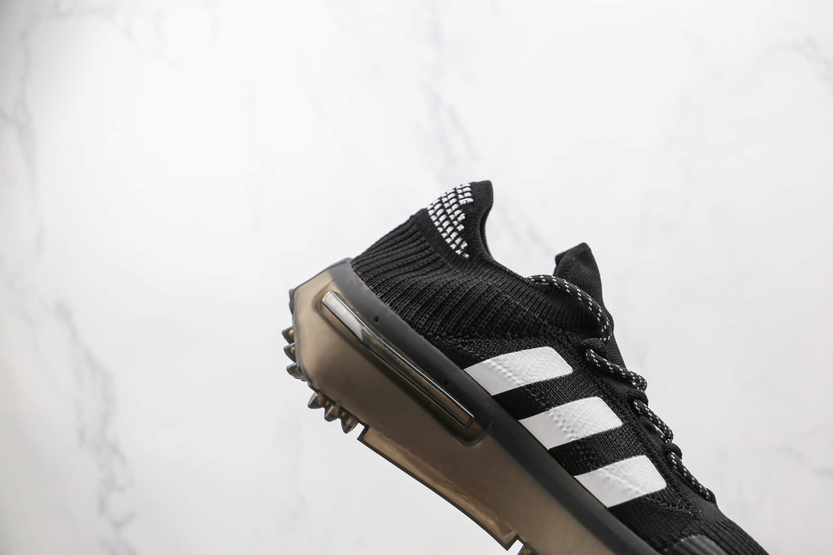 阿迪达斯adidas NMD S1纯原版本菲董黑色NMD爆米花跑鞋原盒原标 货号：GZ7901