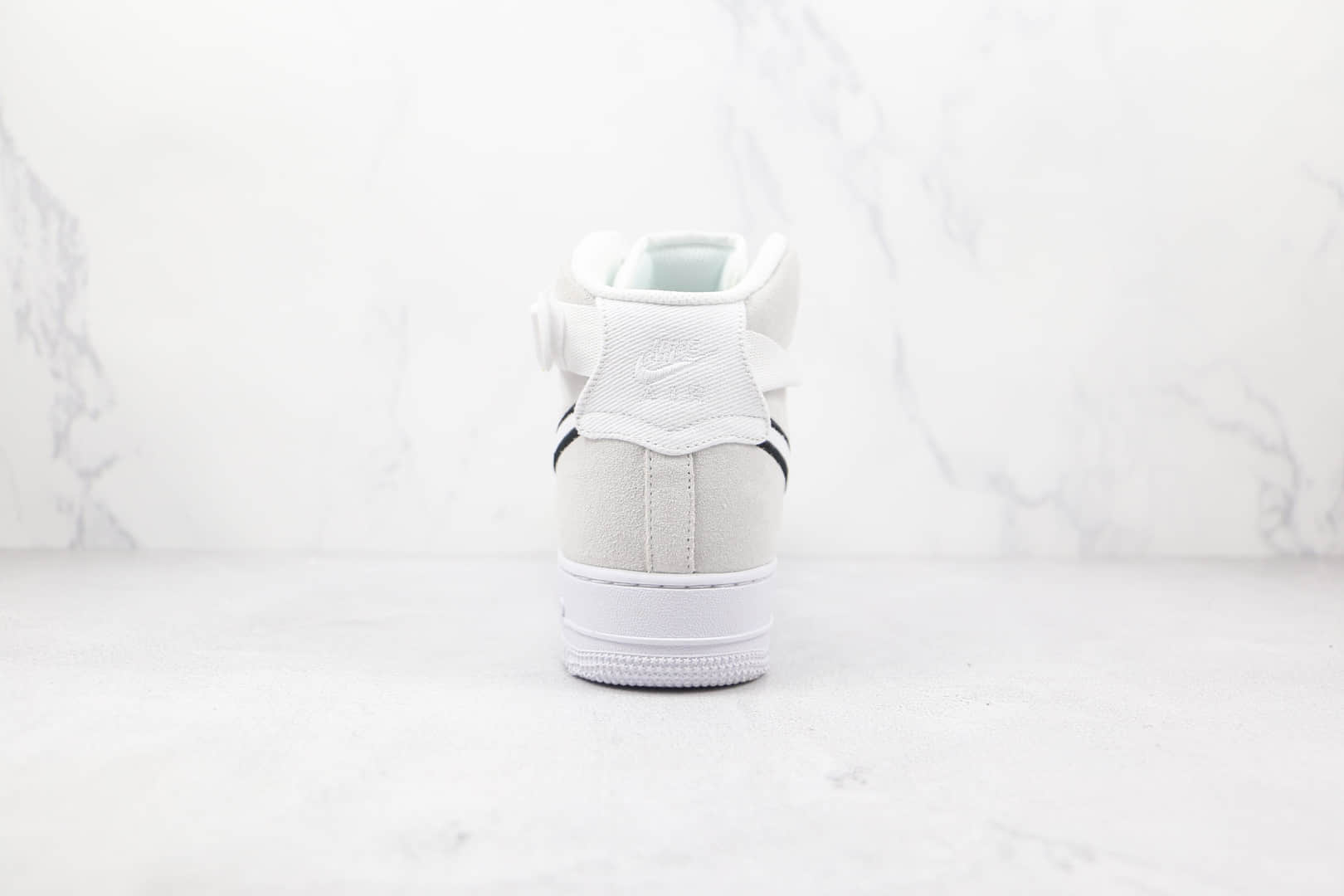 耐克Nike Air Force 1 React WHITEBLACK-UNIVERSITY RED纯原版本高帮空军一号白灰色黑钩板鞋原楦头纸板打造 货号:AO2442-100