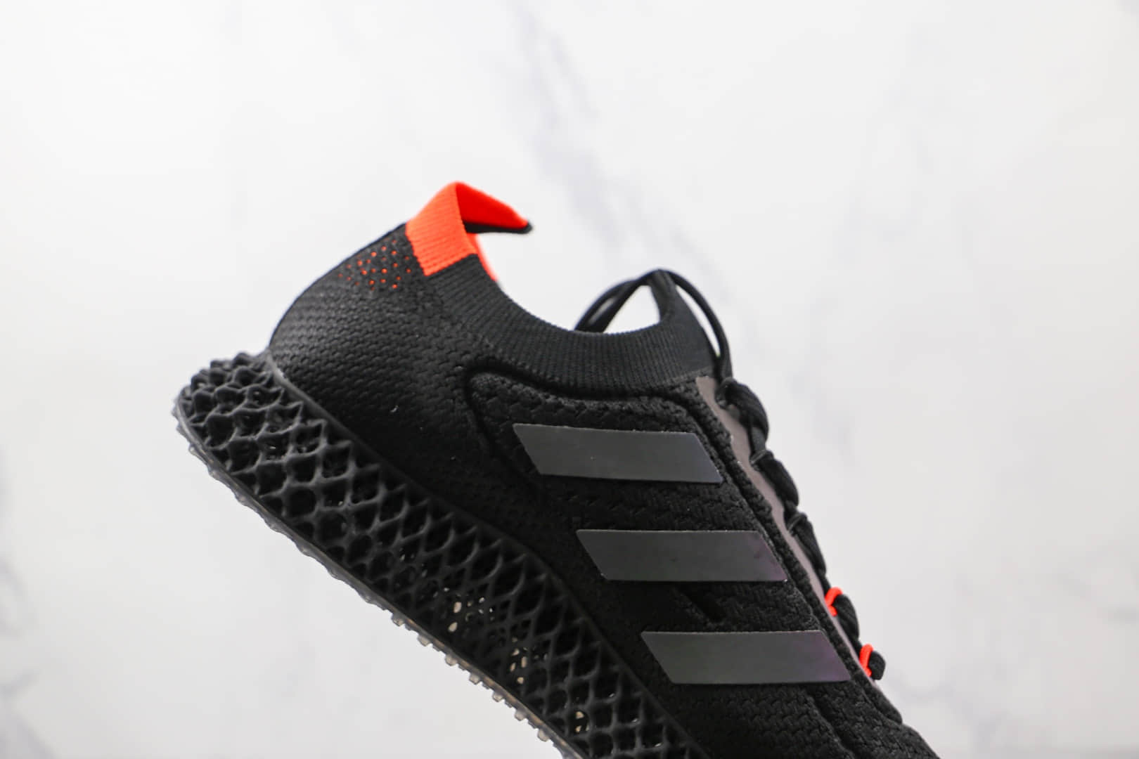 阿迪达斯Adidas 4D ULTRA纯原版本黑桔绿色4D爆米花跑鞋原档案数据开发 货号:FY3969