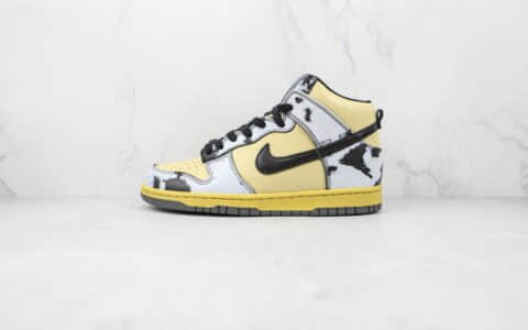 耐克Nike Dunk High 1985 Black Acid Wash高帮DUNK纯原版本黄灰黑黑酸洗扎染柠檬滴黑土星金色板鞋原鞋开模 货号：DD9404-700