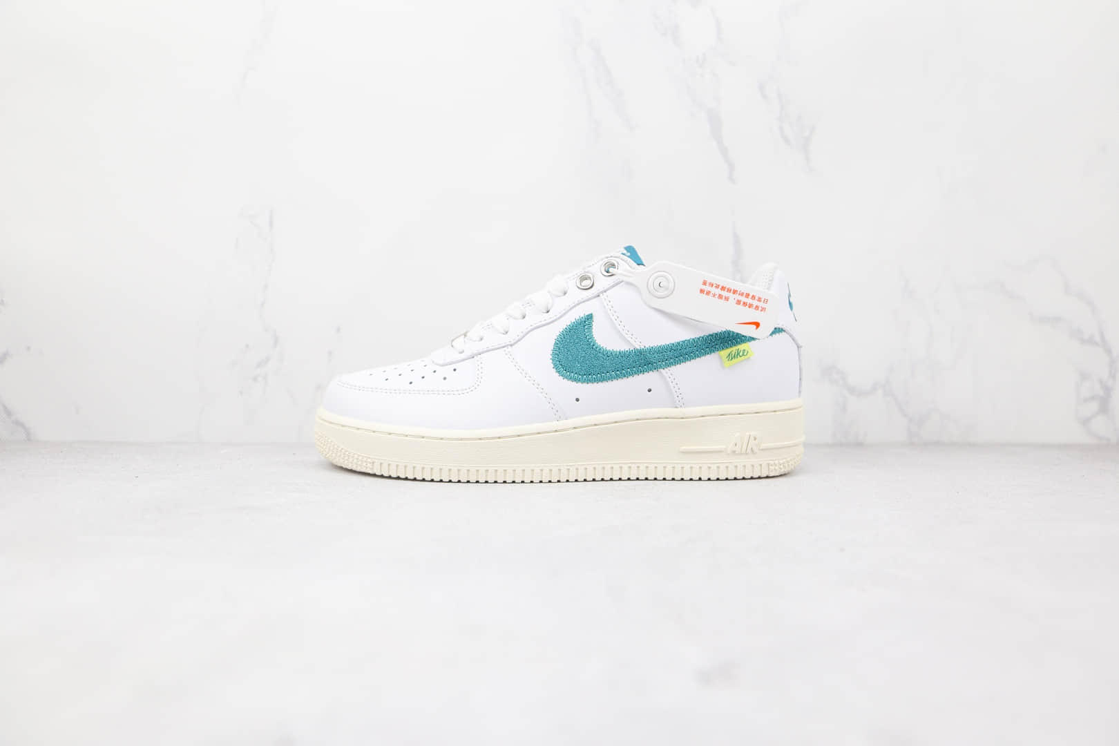 耐克Nike Air Force 1纯原版本低帮空军一号白绿色板鞋内置气垫 货号:CT1998-106