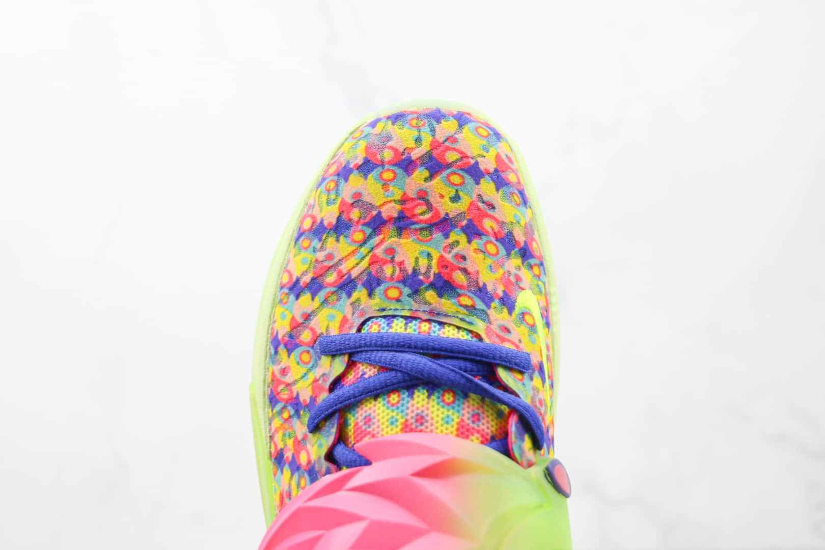 耐克Nike Zoom KD 14纯原版本杜兰特14代扎染粉紫色印花篮球鞋支持实战 货号：DO6902-400