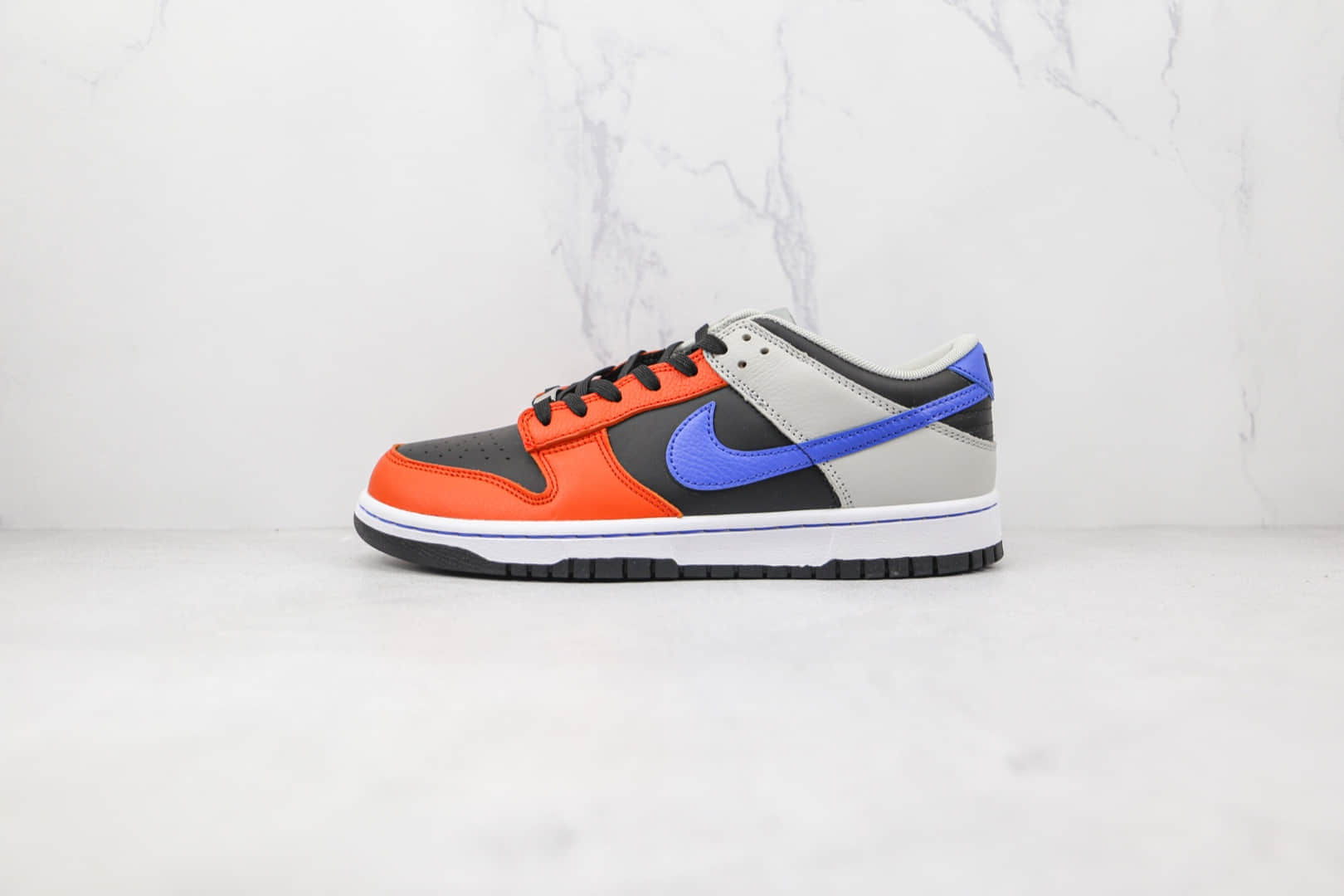 耐克Nike Dunk Low EMB Knicks x NBA联名款纯原版本低帮DUNK黑蓝灰橙色彩色拼接板鞋原盒原标 货号:DD3363-002