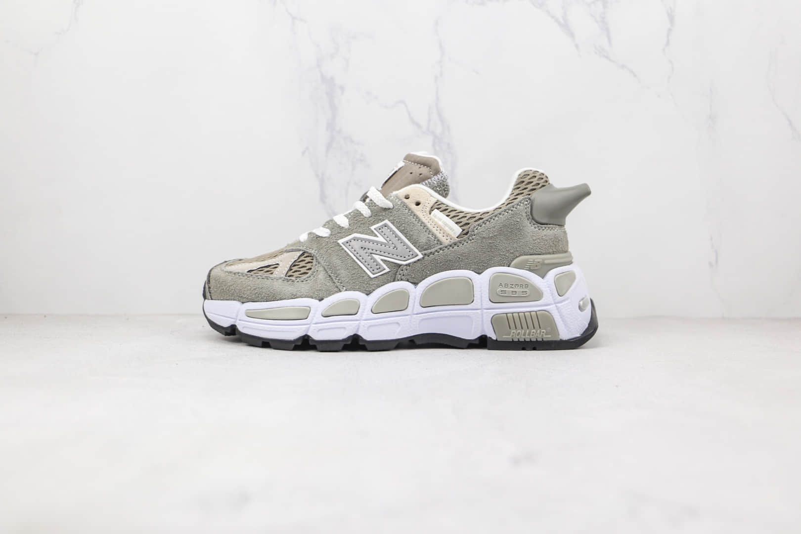 新百伦New Balance 574 Yurt x Salehe Bembury联名款纯原版本灰色NB574慢跑鞋原楦头纸板打造 货号:MS574YSC