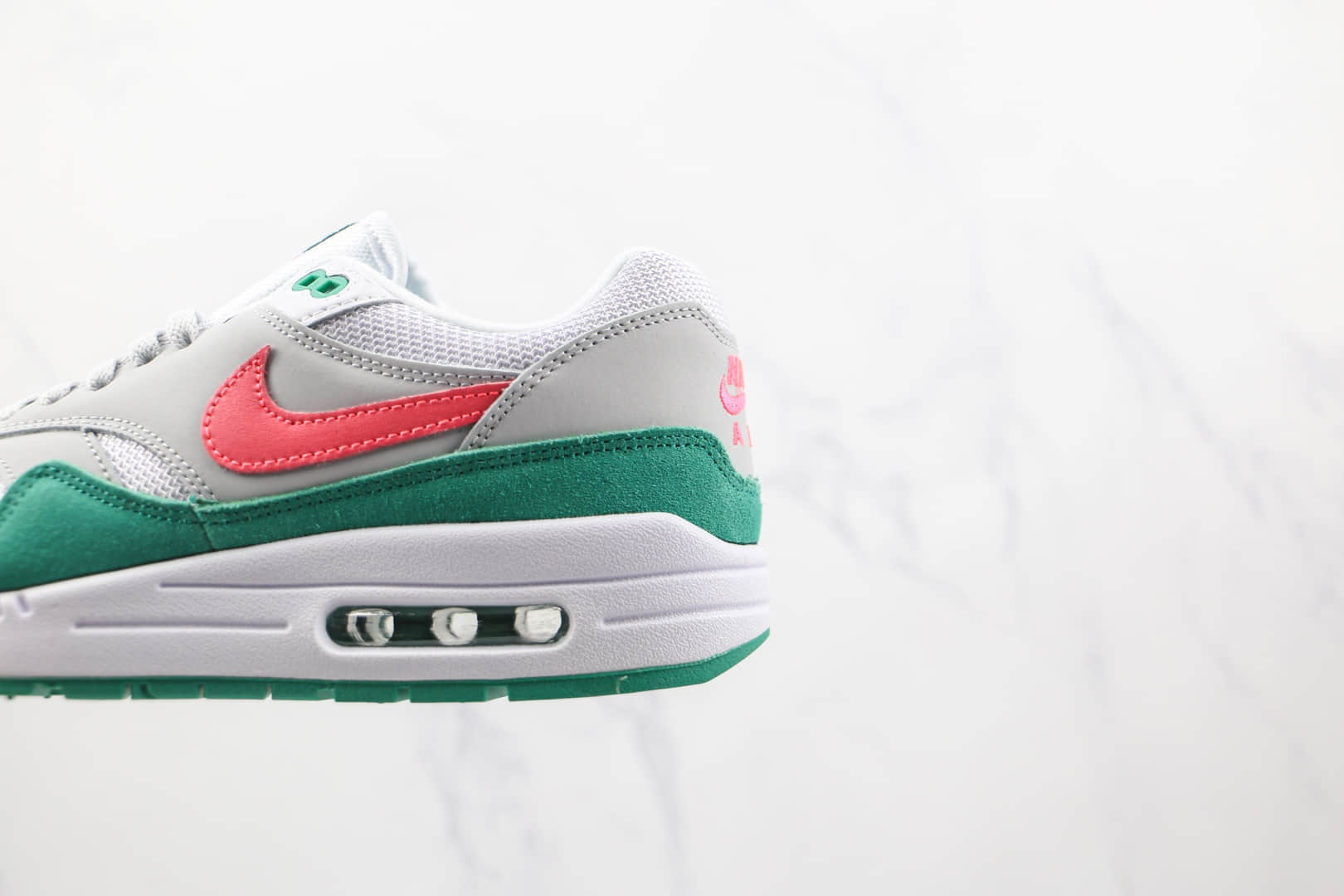 耐克Nike Air Max 1 Monarch 1 x Patta联名款纯原版本西瓜灰绿粉色Max1气垫鞋原楦头纸板打造 货号:AH8145-106