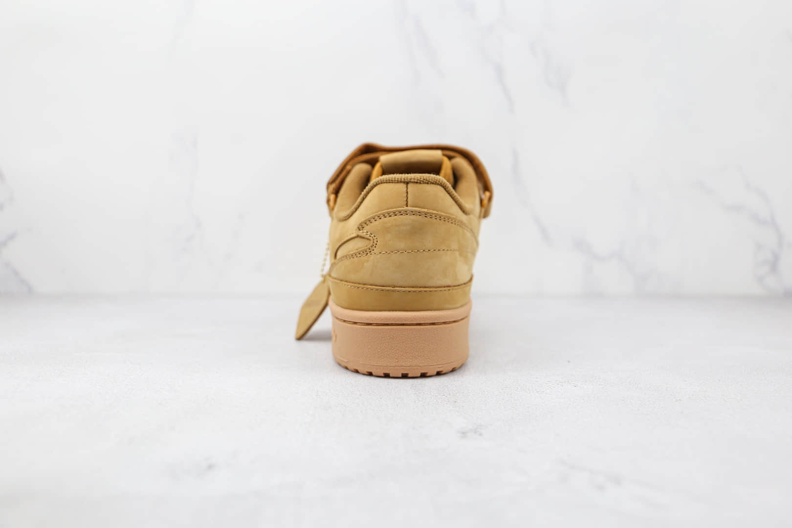 阿迪达斯Adidas Forum Low Wheat x atmos联名款小麦色魔术贴板鞋原盒原标 货号：GX3953