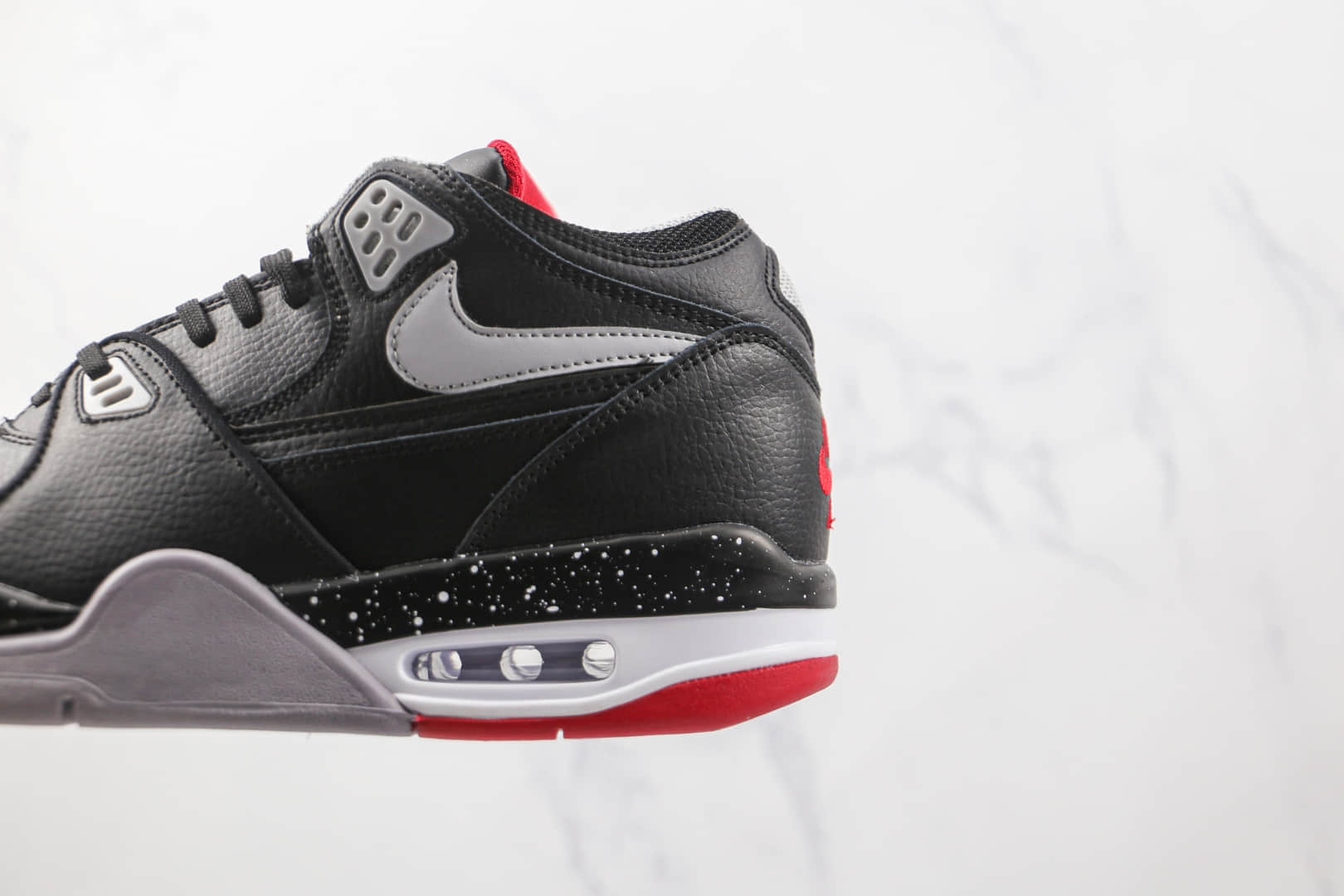 耐克Nike Air Flight 89纯原版本男子复古篮球鞋黑水泥原档案数据开发 货号:306252-026