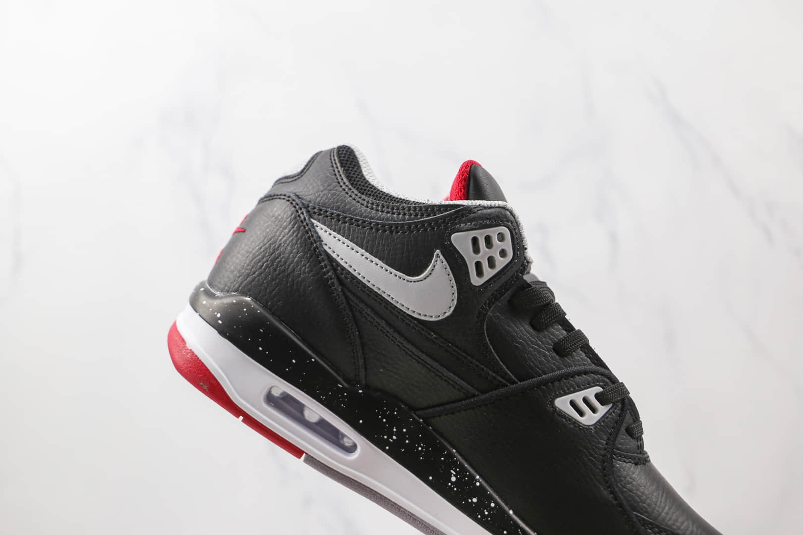 耐克Nike Air Flight 89纯原版本男子复古篮球鞋黑水泥原档案数据开发 货号:306252-026