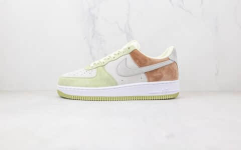 耐克Nike Air Force 1‘07 Low纯原版本低帮空军一号麂皮AF1马卡龙拼接原厂皮料 货号：DL5819-618
