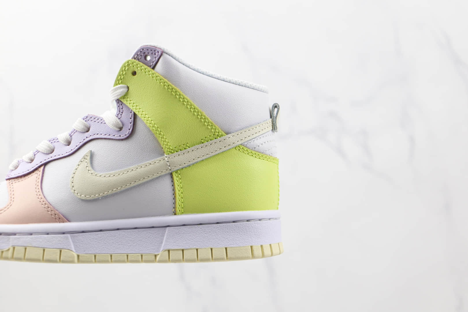 耐克Nike Dunk High Lemon Twist纯原版本高帮DUNK彩蛋彩色拼接板鞋内置气垫 货号:DD1869-108