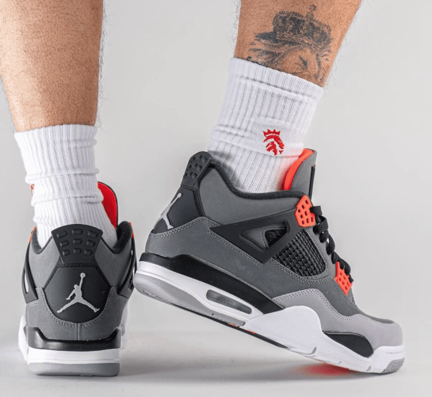 AJ4红外线上脚美照曝光！5月12日发售！ 货号：DH6927-061