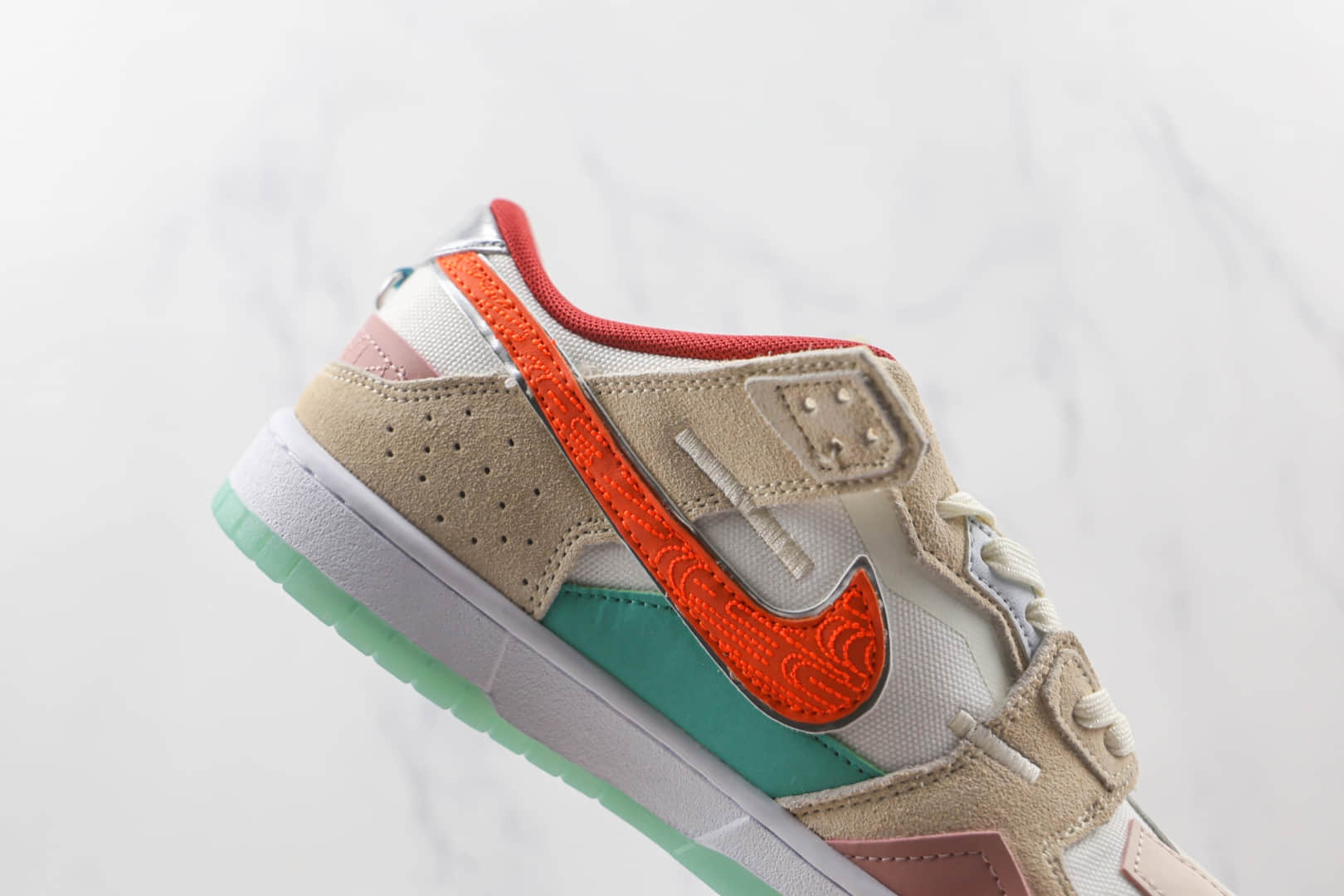 耐克Nike Dunk Scrap Shapeless Formless Limitless纯原版本低帮DUNK金镶玉配色板鞋原楦头纸板打造 货号:DQ4975-181