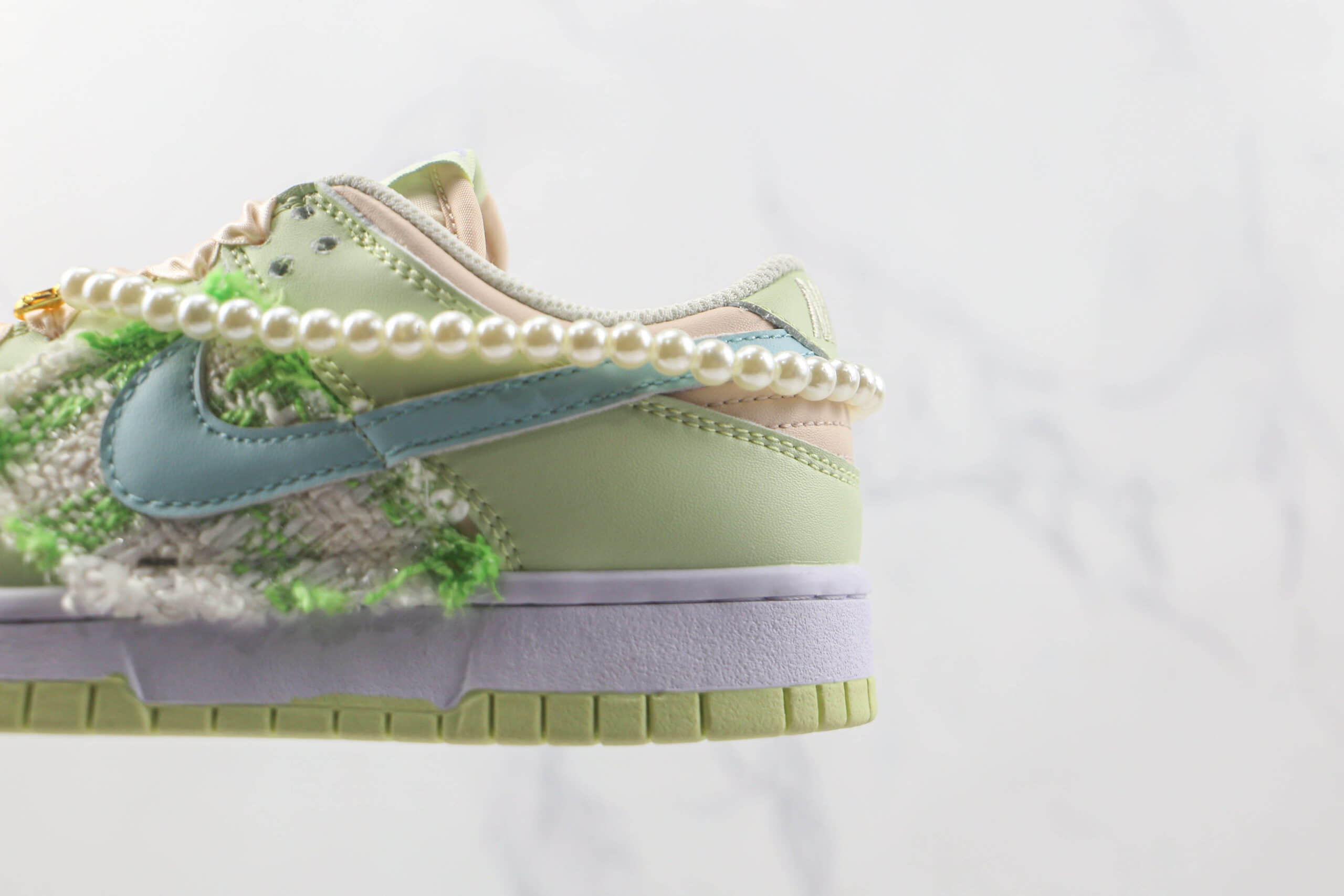 耐克Nike SB Zoom Dunk Low Pro纯原版本低帮SB DUNK小香风缝制宝石丝绸鞋带复古风板鞋内置气垫 货号:DD1593-600