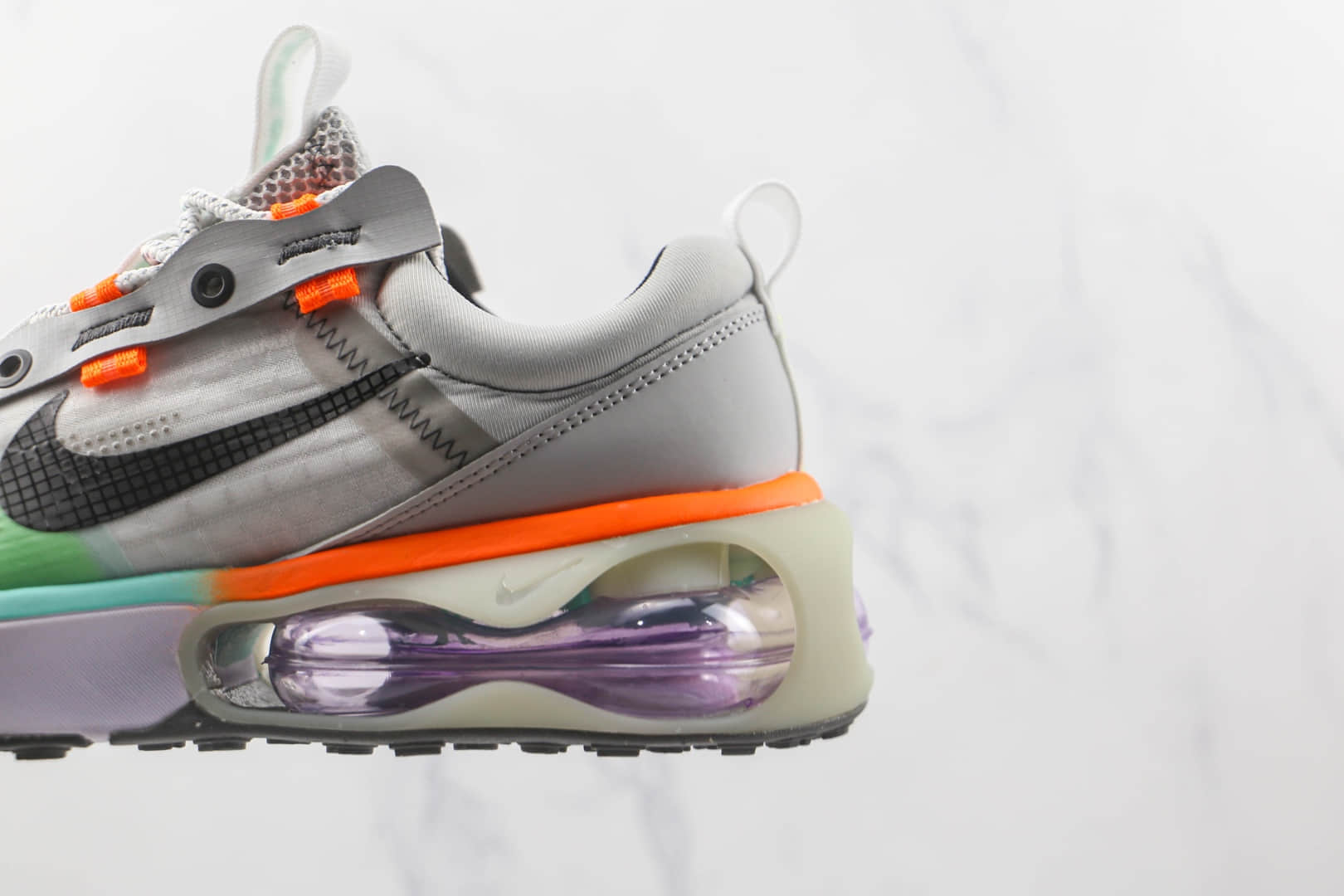 耐克Nike Air Max 2021纯原版本灰橙色Max2021气垫鞋原档案数据开发 货号:DO2336-010