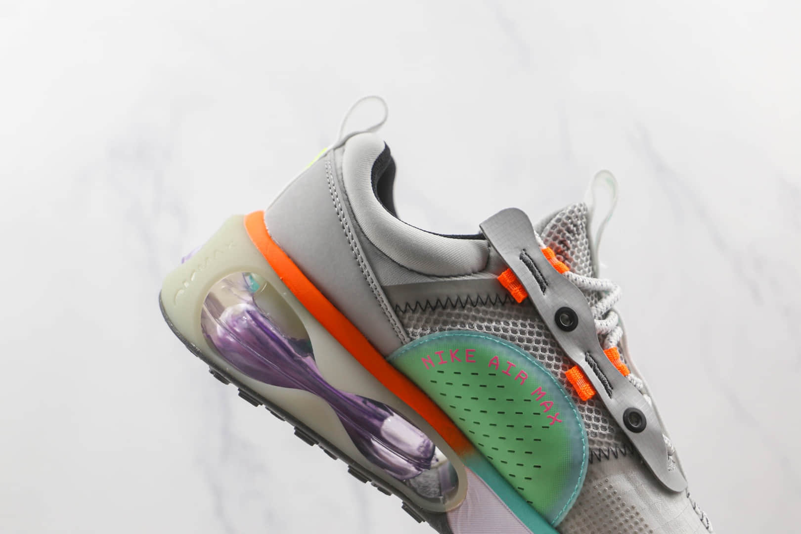 耐克Nike Air Max 2021纯原版本灰橙色Max2021气垫鞋原档案数据开发 货号:DO2336-010