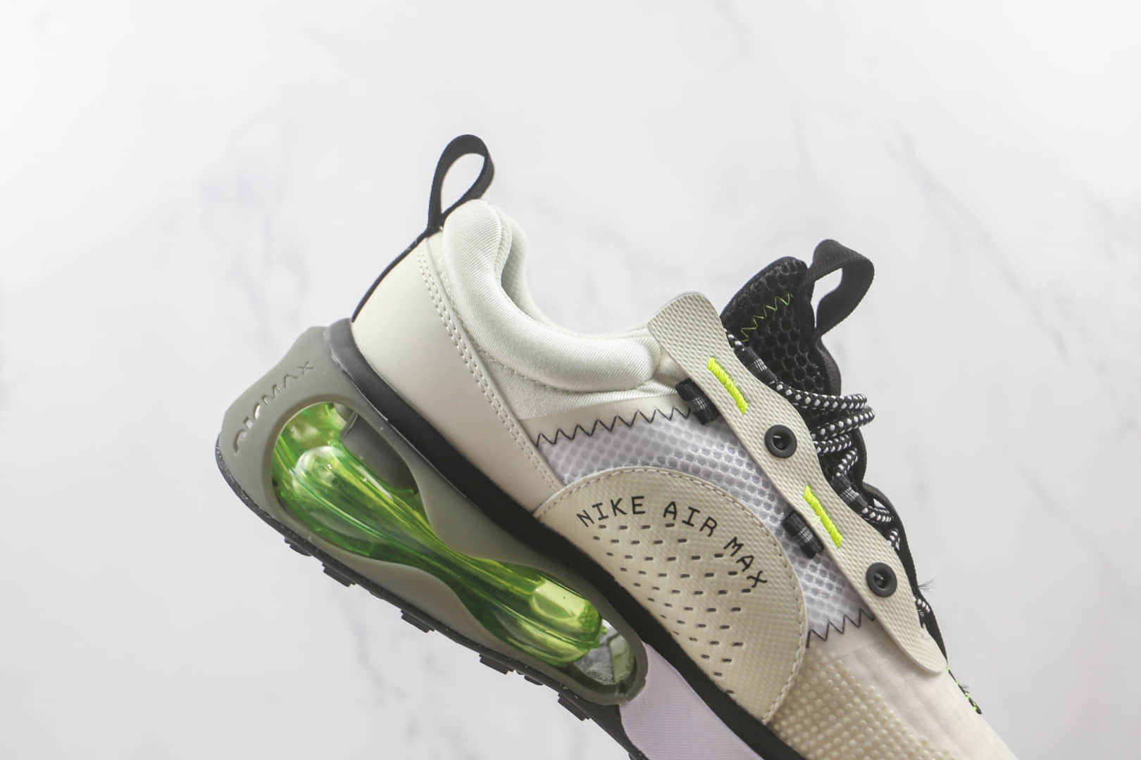 耐克Nike Air Max 2021纯原版本米白绿色Max2021气垫鞋原档案数据开发 货号:DH5134-100