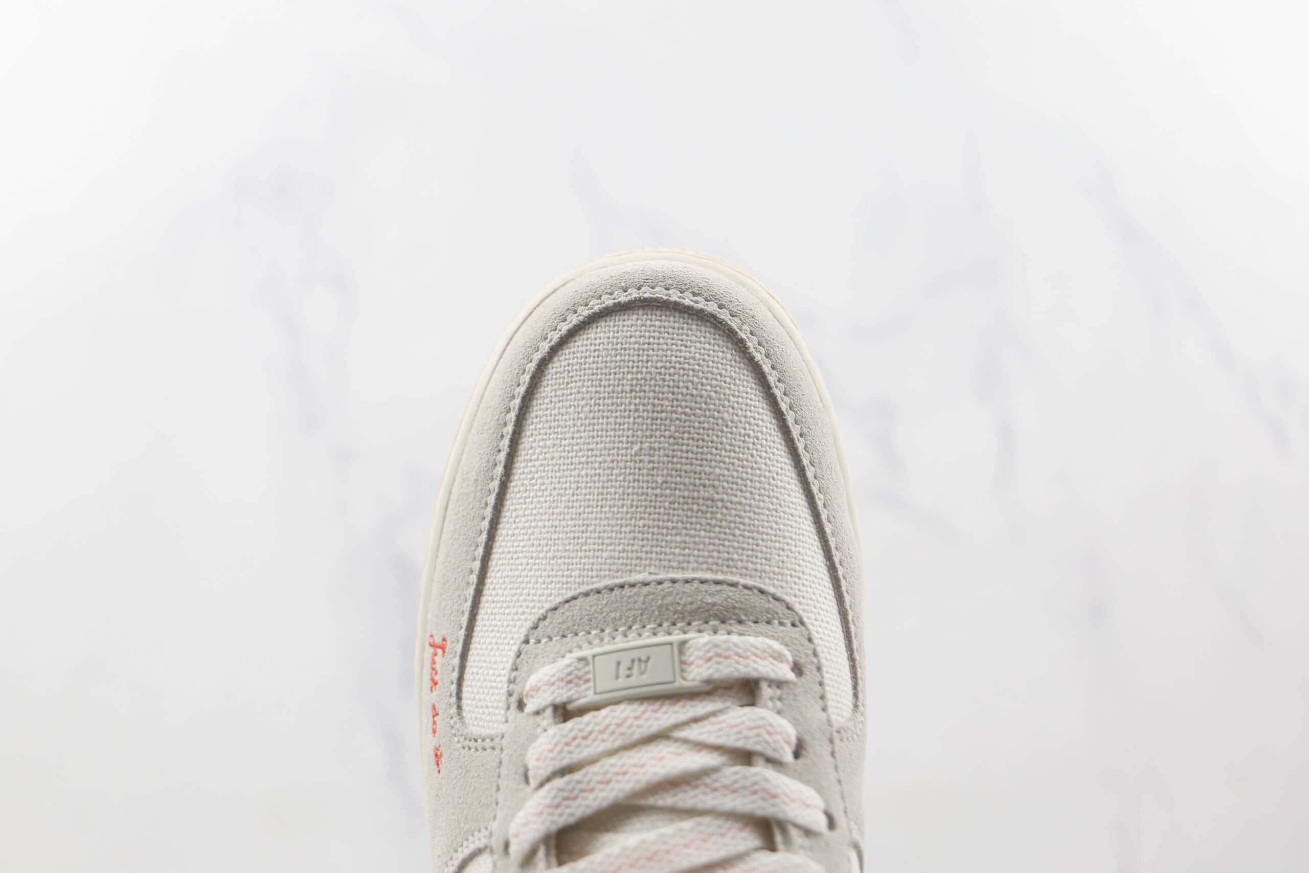 耐克Nike Air Force 1’07 Low Just do it纯原版本低帮空军一号米白灰板鞋内置气垫 货号:DQ7656-100