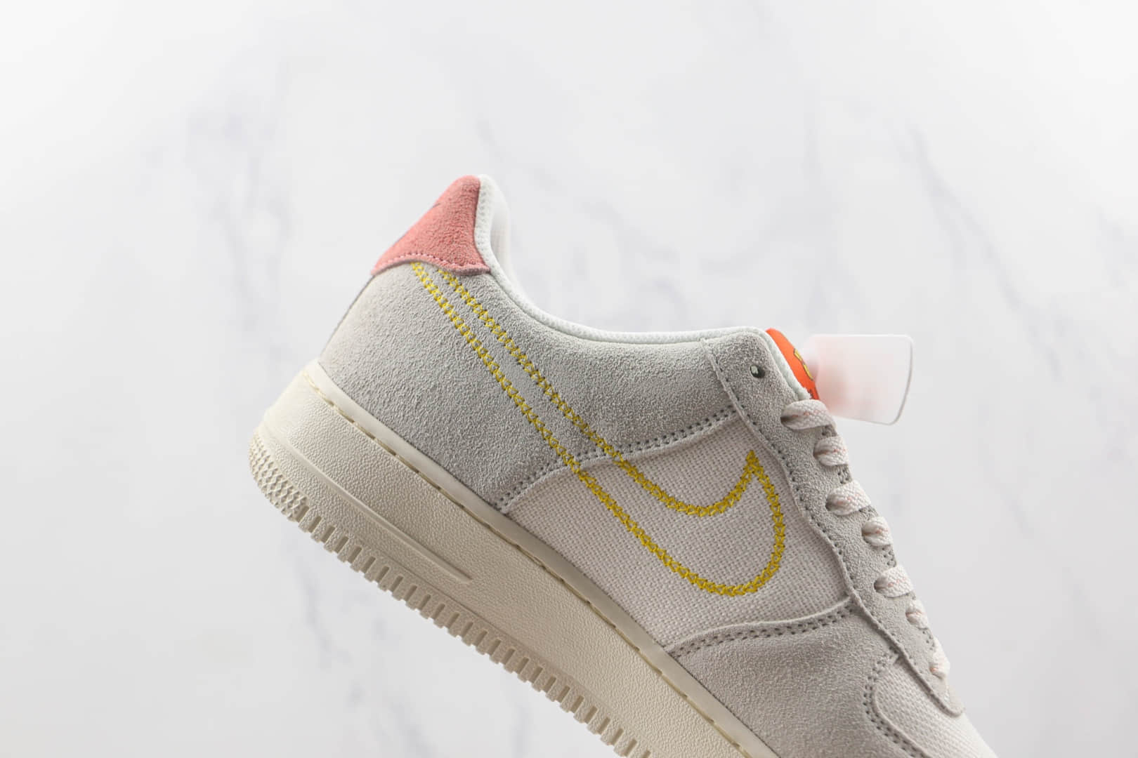 耐克Nike Air Force 1’07 Low Just do it纯原版本低帮空军一号米白灰板鞋内置气垫 货号:DQ7656-100