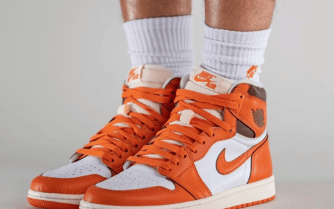 全新爱马仕橙扣碎AJ1！质感高级！ 货号：DO9369-101