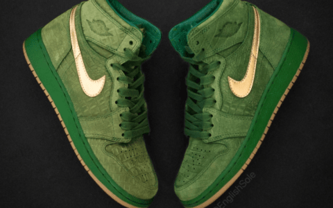 超稀有祖母绿鳄鱼纹AJ1！乔丹女儿的专属PE配色！