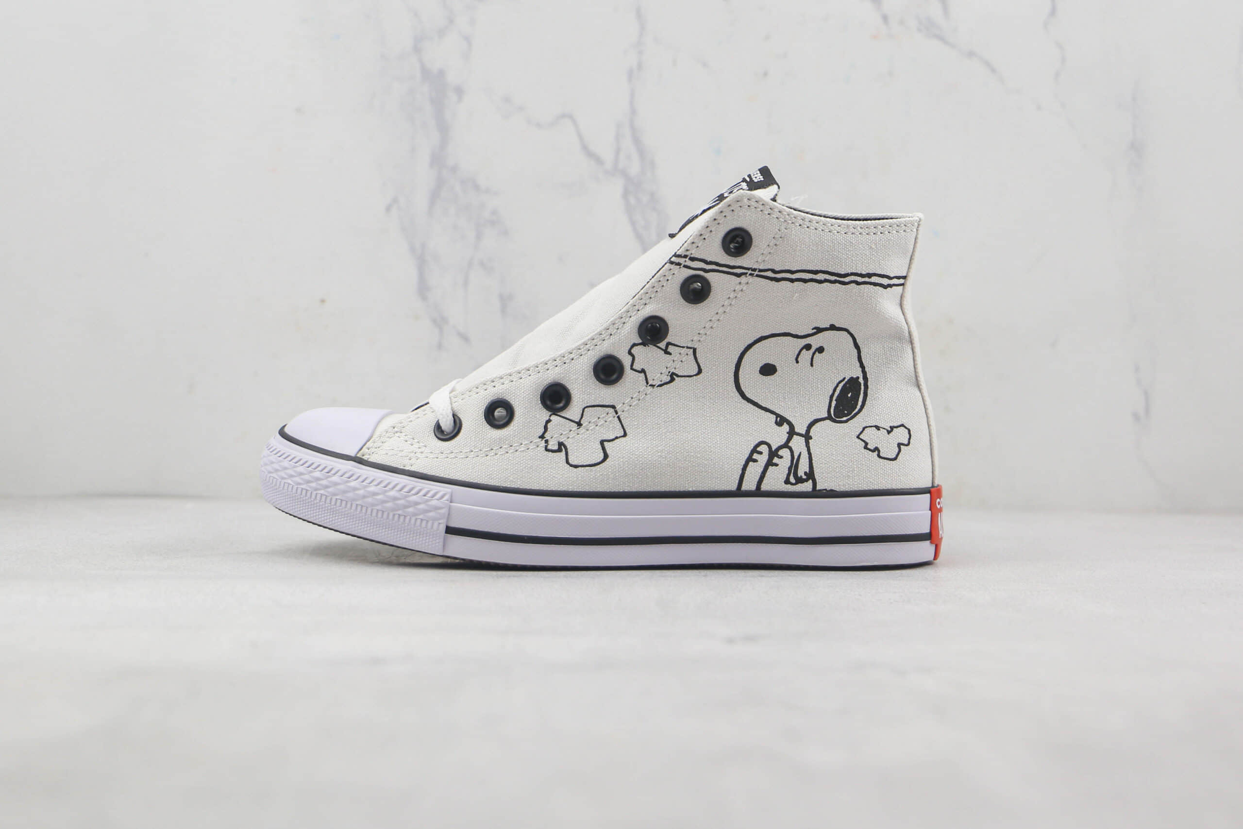 匡威Converse x Peanuts联名款公司级版本动漫白高硫化帆布鞋原鞋开模 货号:A01872C