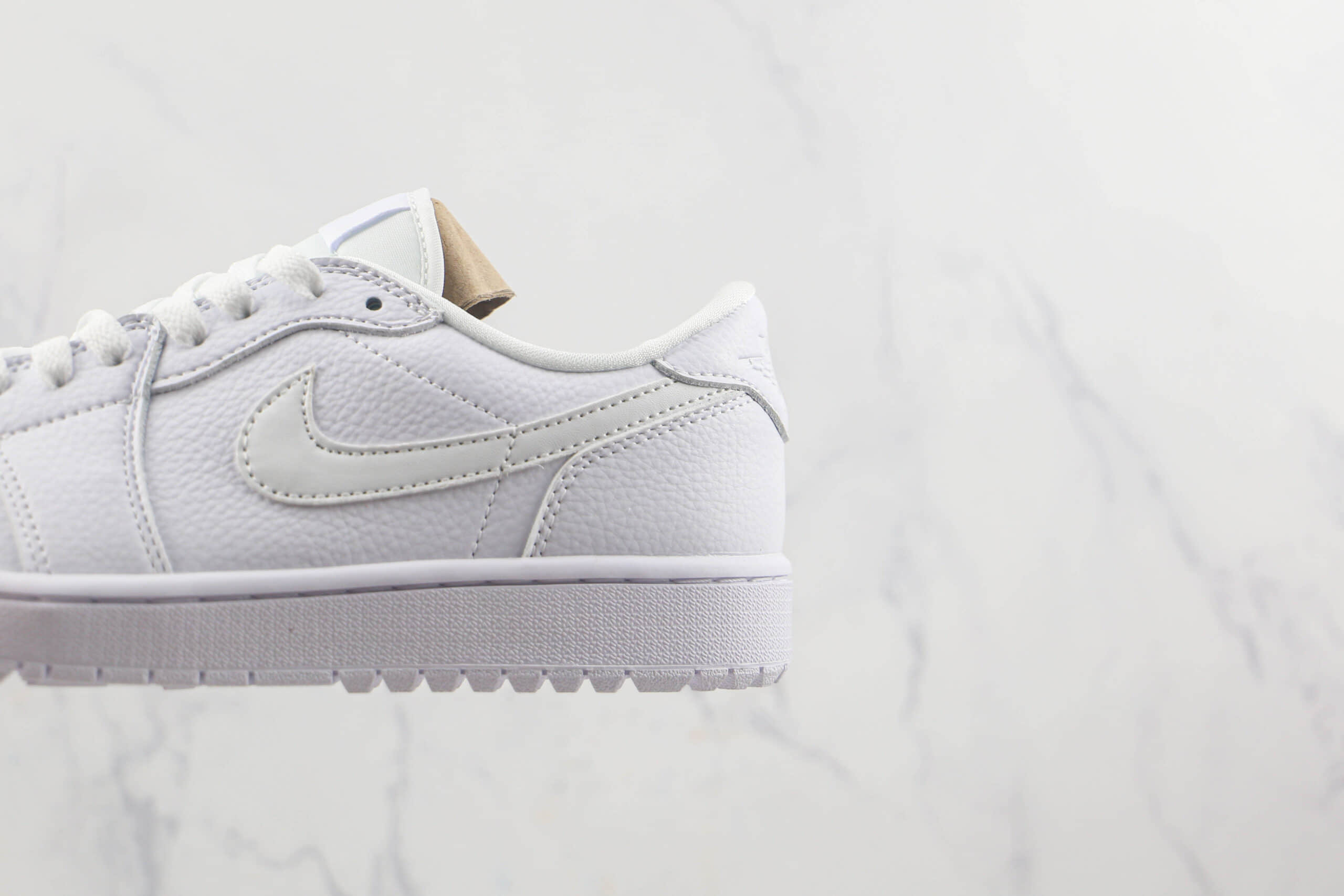 乔丹Air Jordan 1 Low低帮AJ1纯原复刻版本纯白色高尔夫款板鞋原楦头纸板打造 货号:DD9315-101