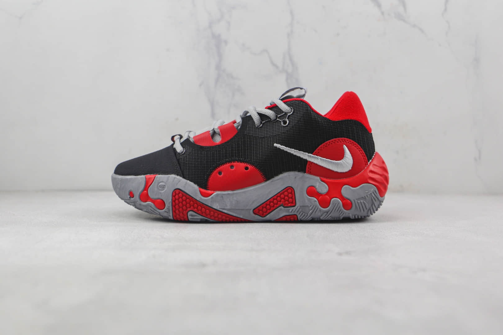 耐克Nike PG 6 EP莆田纯原复刻保罗乔治6代黑红色实战篮球鞋原鞋开模一比一打造 货号：DH8447-003