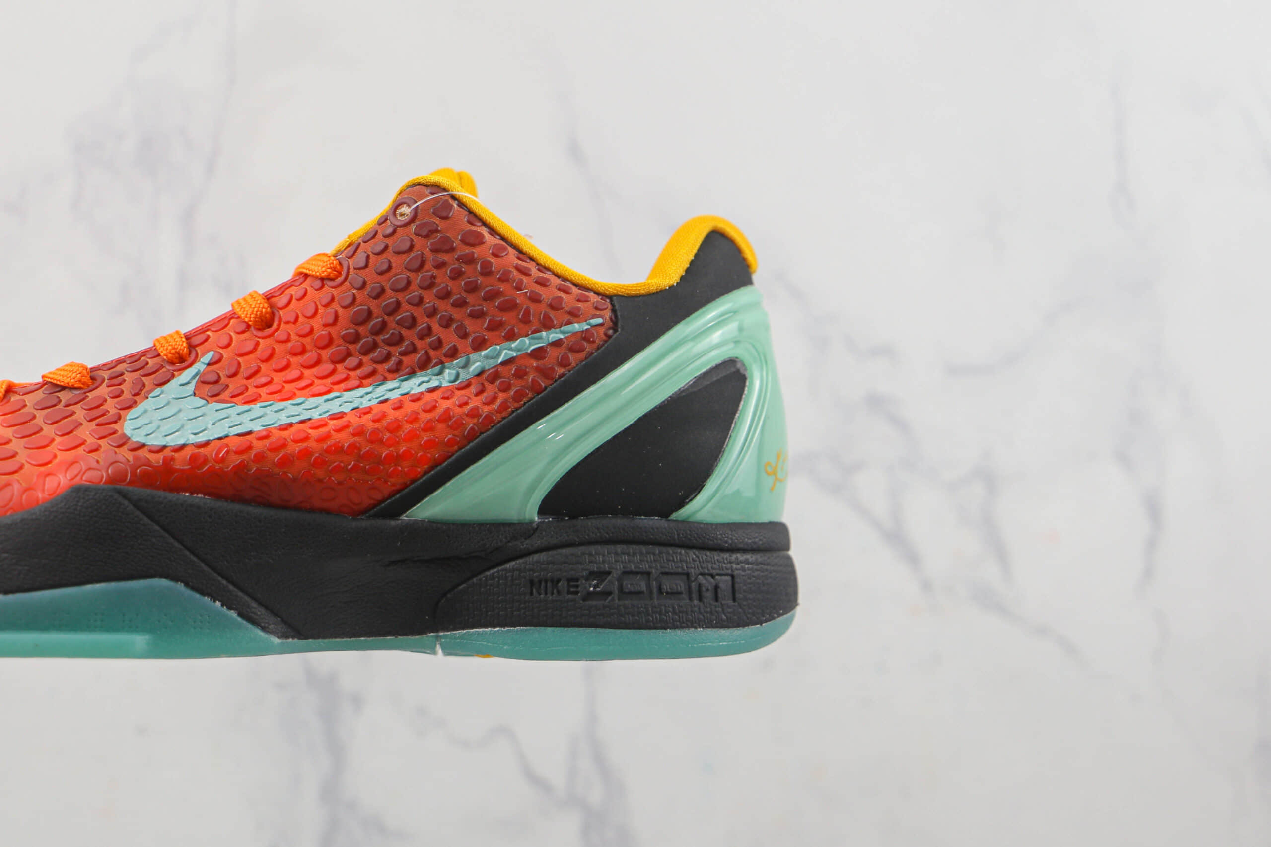 耐克Nike Zoom Kobe VI莆田纯原复刻版本科比6代火焰橙红波点鱼鳞纹配色篮球鞋支持实战 货号:CW2190-800